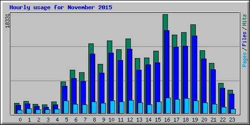 Hourly usage for November 2015