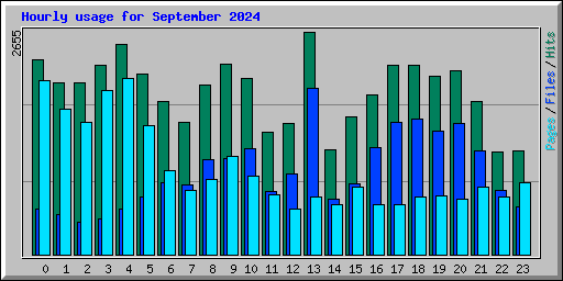 Hourly usage for September 2024