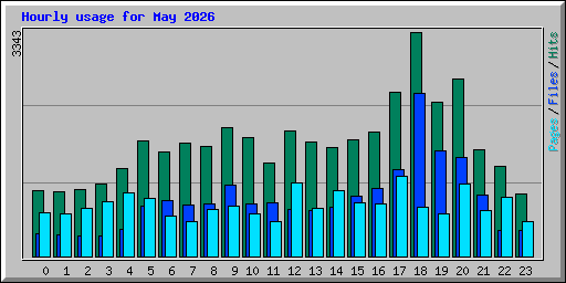 Hourly usage for May 2026